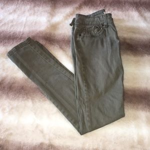 Forever 21 Green Skinny Jeans!